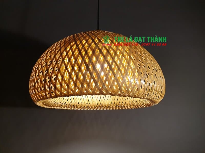 Đ&egrave;n N&oacute;n 2 Lớp M&acirc;y Tre Đan
