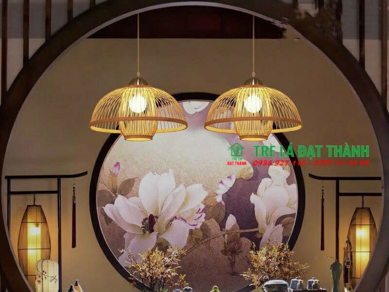 Đ&egrave;n Quả L&otilde;i Trang Tr&iacute; Bằng Tre