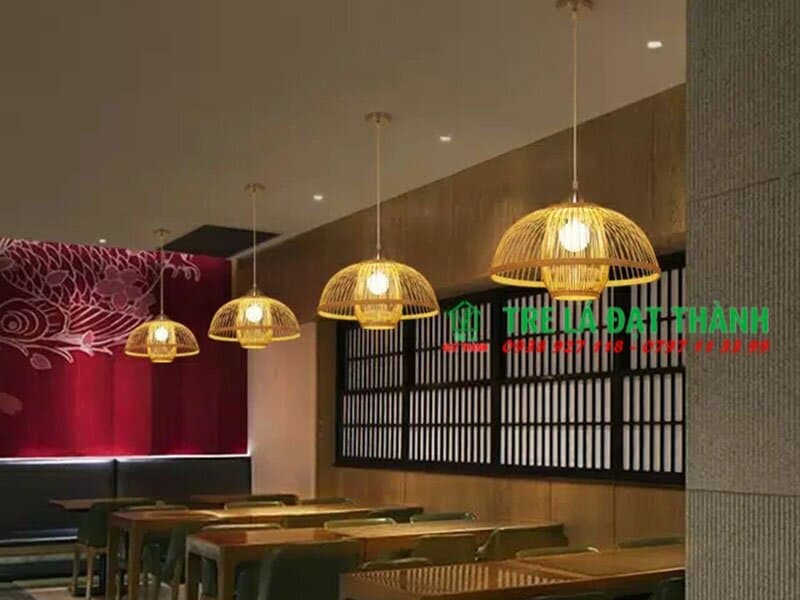 Đ&egrave;n Quả L&otilde;i Trang Tr&iacute; Bằng Tre
