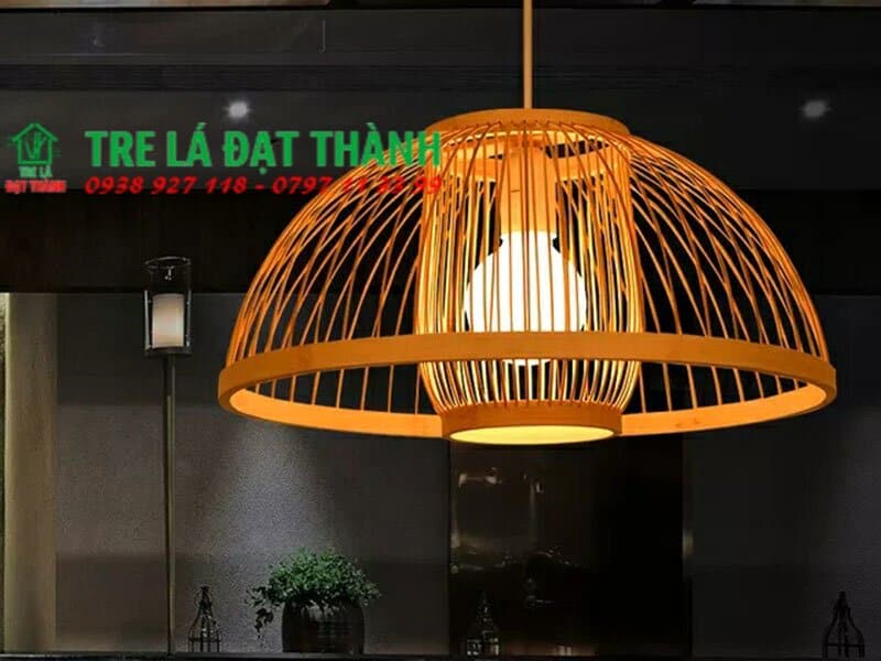 Đ&egrave;n Quả L&otilde;i Trang Tr&iacute; Bằng Tre