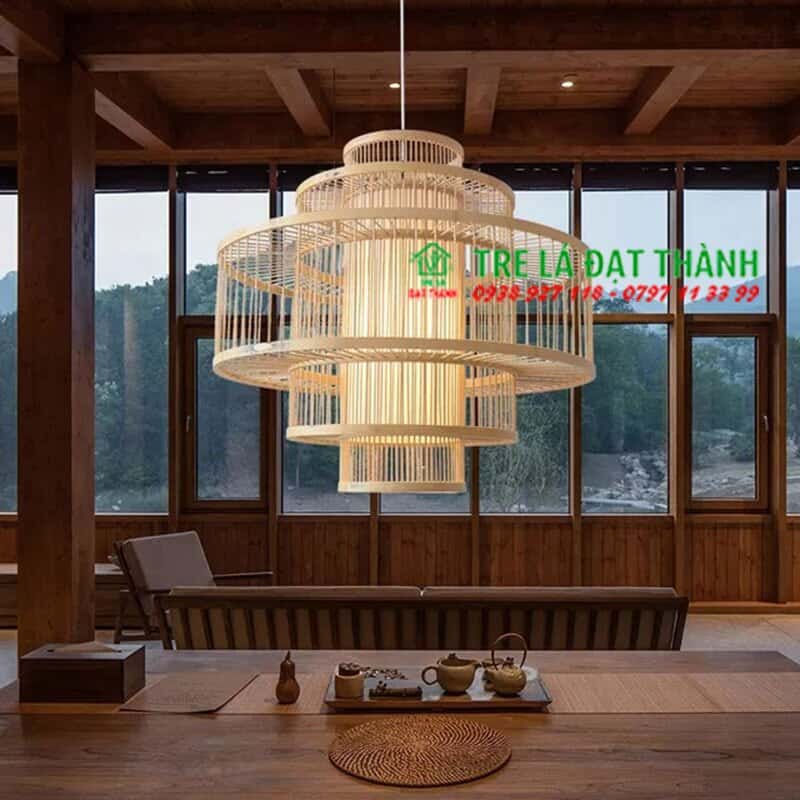 Đ&egrave;n Tăm Tre 3 Tầng
