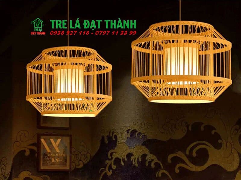 Đ&egrave;n Trụ Tăm Tre Trang Tr&iacute;