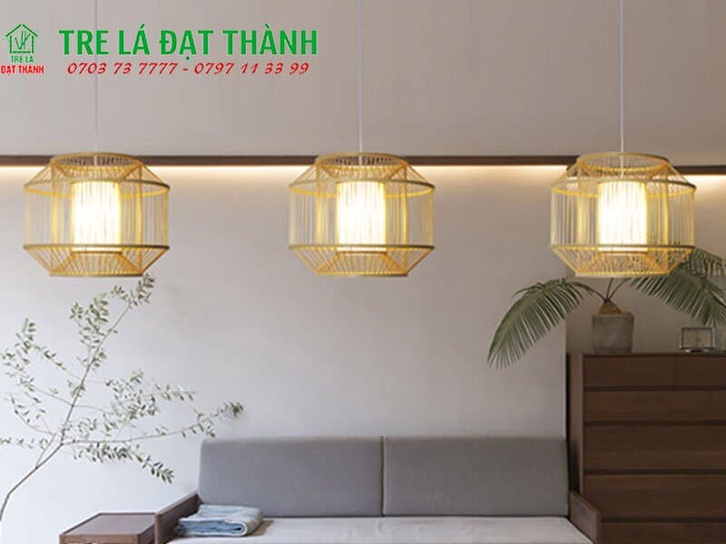 Đ&egrave;n Trụ Tăm Tre Trang Tr&iacute;