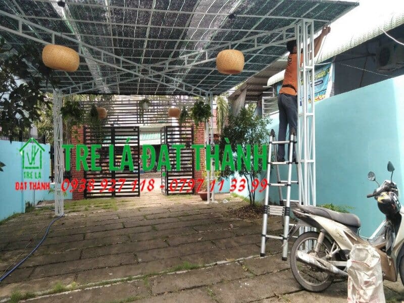 Lồng Đ&egrave;n Tre B&iacute; Tr&ograve;n 2 Lớp