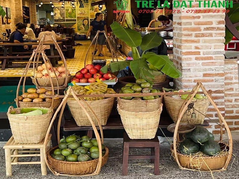đồ trang tr&iacute; bằng m&acirc;y tre