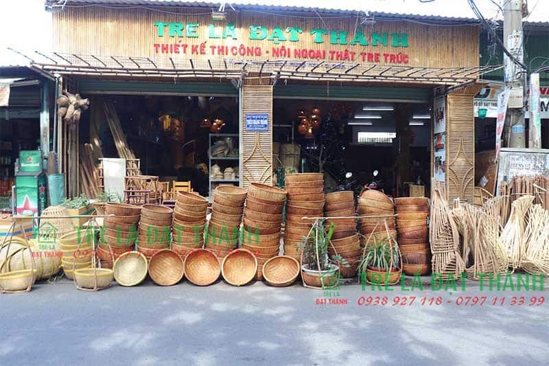 đồ trang tr&iacute; bằng m&acirc;y tre