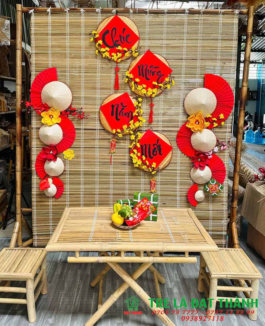 xưởng sản xuất mành tre trang trí tết
