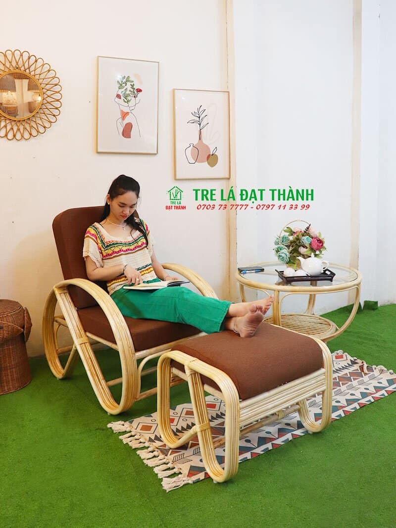 ghế m&acirc;y tre đan