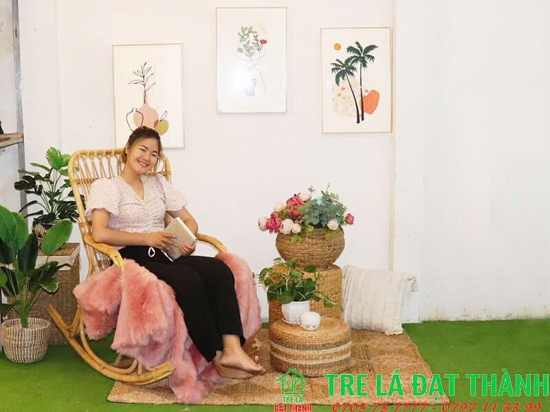 ghế m&acirc;y tre gi&aacute; rẻ