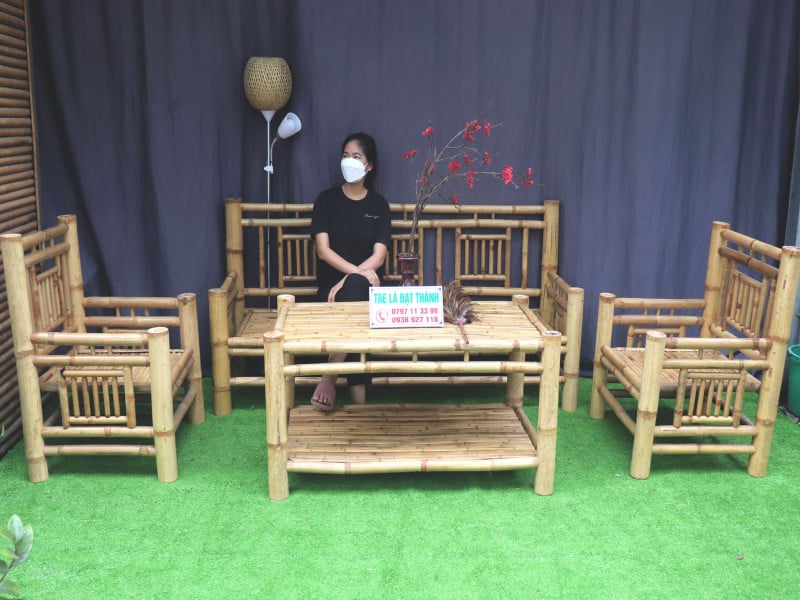 ghế tre d&agrave;i GTD006