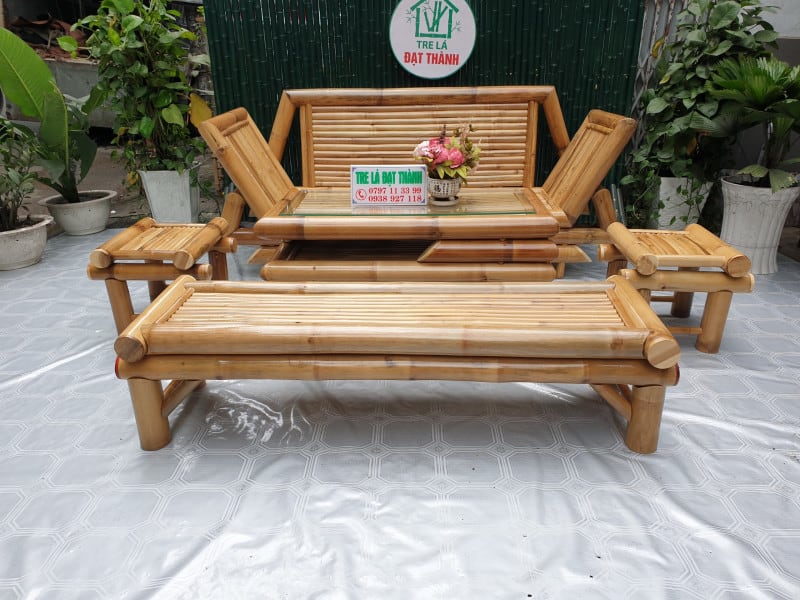 ghế tre d&agrave;i GTD007