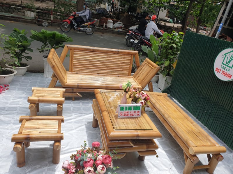 ghế tre d&agrave;i GTD007