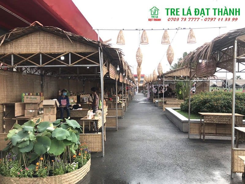 gian hàng bằng tre gian hàng bằng tre