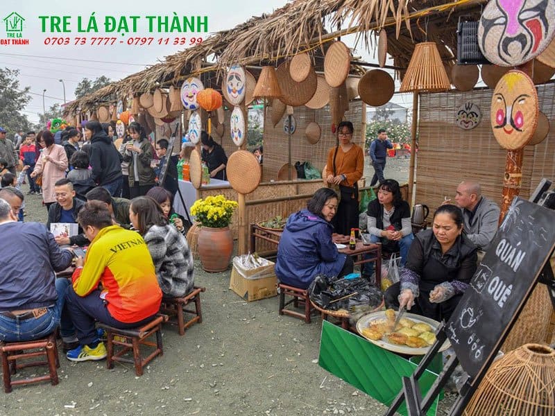 gian hàng hội chợ tết bằng tre gian hàng hội chợ tết bằng tre
