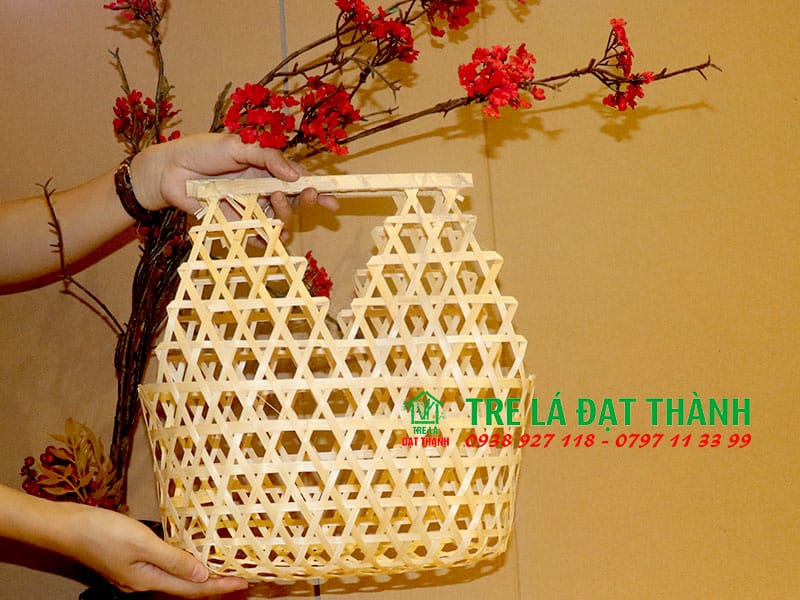 Giỏ M&acirc;y Tre Đan GMTD001