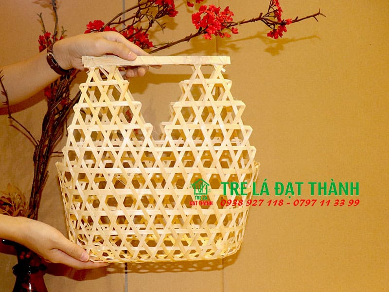 Giỏ M&acirc;y Tre Đan GMTD001