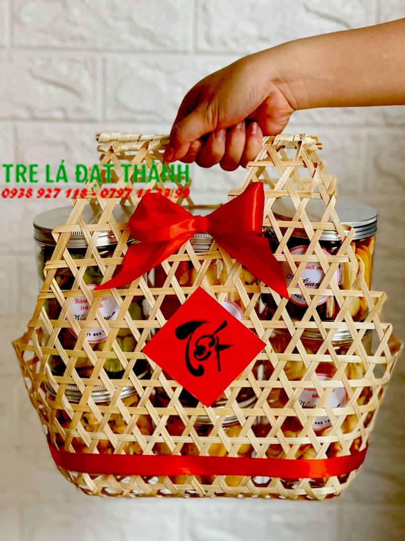 Giỏ M&acirc;y Tre Đan GMTD001