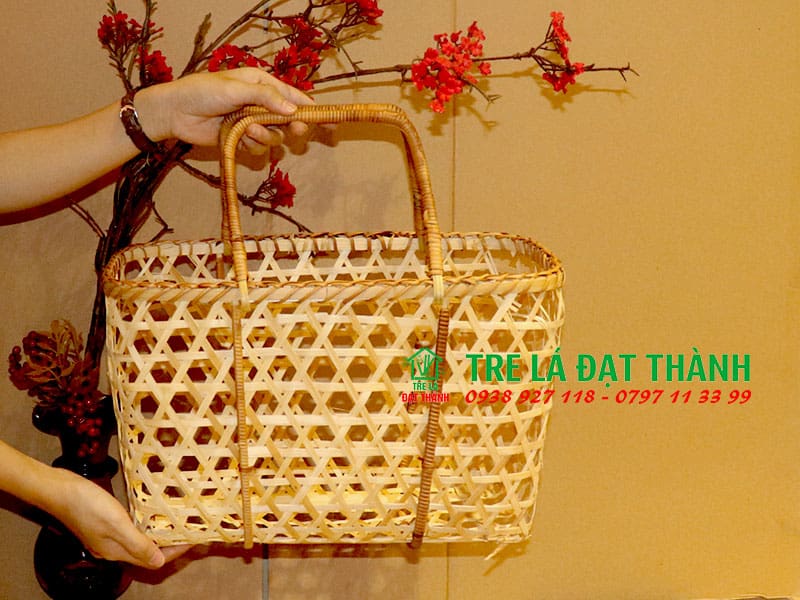 Giỏ M&acirc;y Tre Đan GMTD005