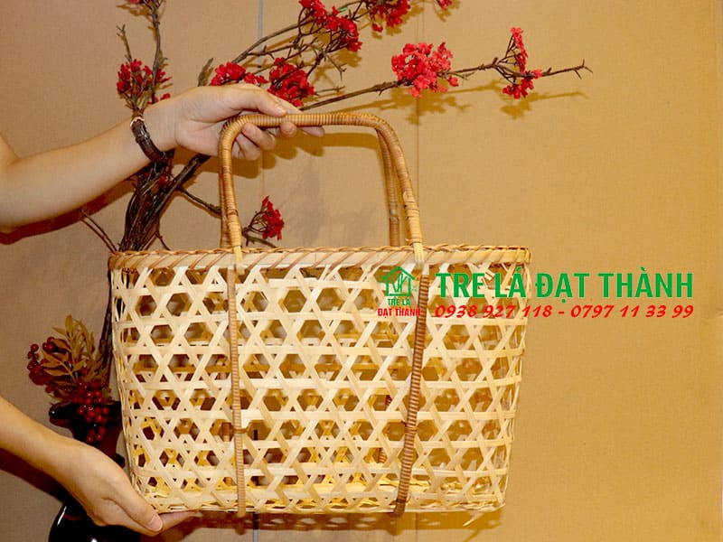 Giỏ M&acirc;y Tre Đan GMTD005