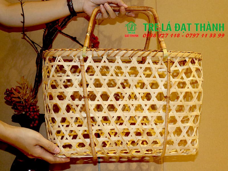 Giỏ M&acirc;y Tre Đan GMTD005