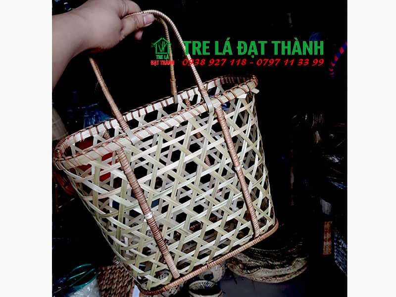 Giỏ M&acirc;y Tre Đan GMTD005