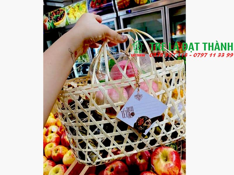 Giỏ M&acirc;y Tre Đan GMTD007