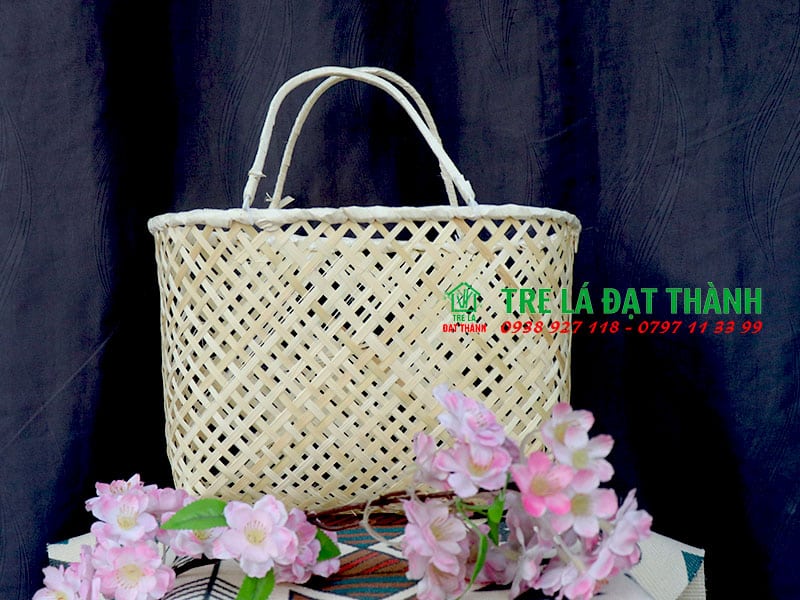 Giỏ M&acirc;y Tre Đan GMTD009