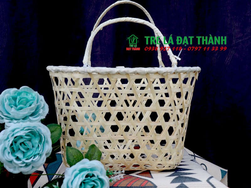 Giỏ M&acirc;y Tre Đan GMTD010