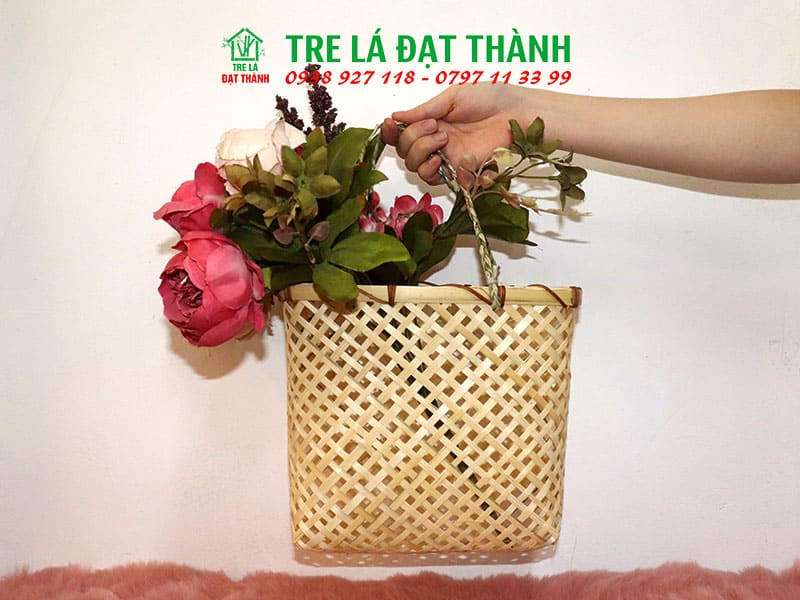 Giỏ M&acirc;y Tre Đan GMTD011