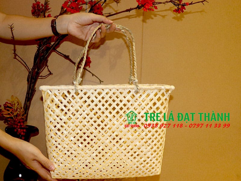 Giỏ M&acirc;y Tre Đan GMTD012