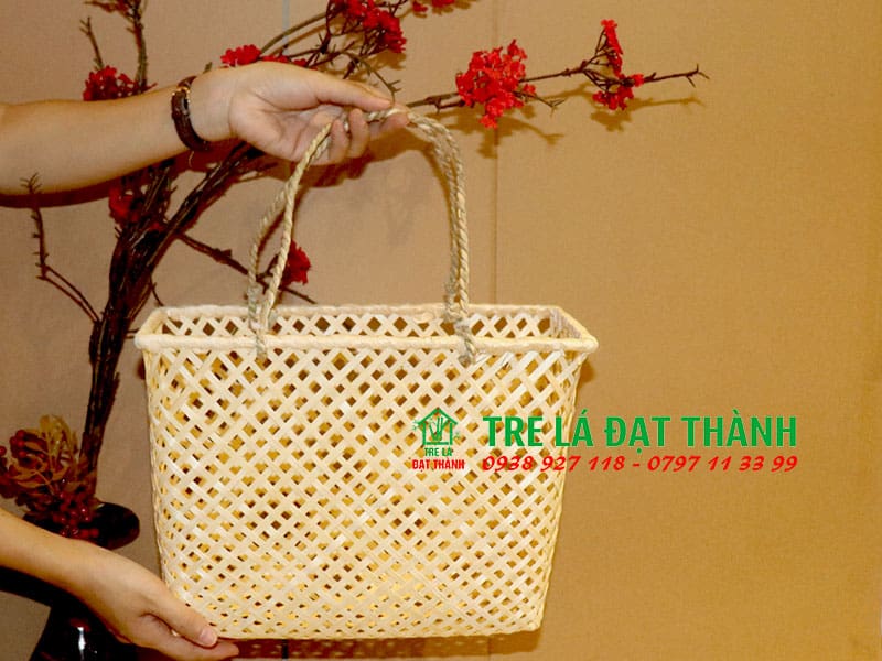 Giỏ M&acirc;y Tre Đan GMTD012