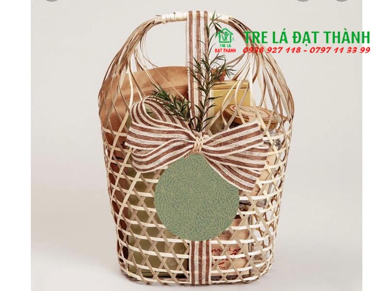Giỏ M&acirc;y Tre Đan GMTD013