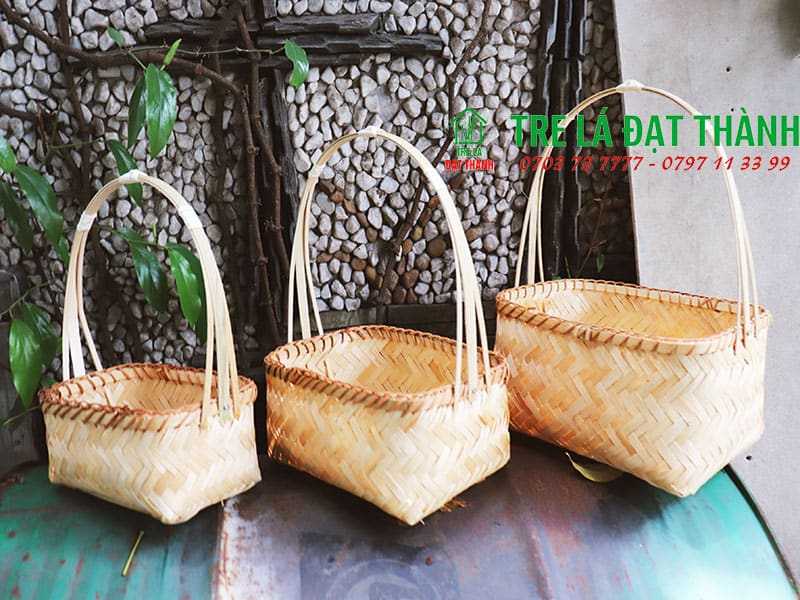 Giỏ M&acirc;y Tre Đan GMTD015