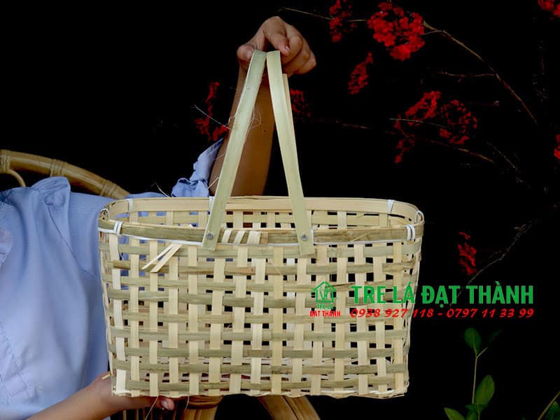 Giỏ M&acirc;y Tre Đan GMTD018
