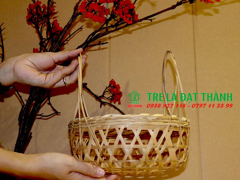 Giỏ M&acirc;y Tre Đan GMTD020