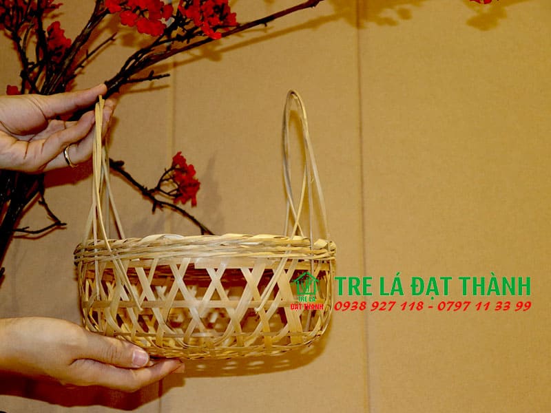 Giỏ M&acirc;y Tre Đan GMTD020