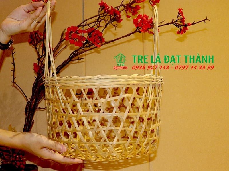 Giỏ M&acirc;y Tre Đan GMTD020
