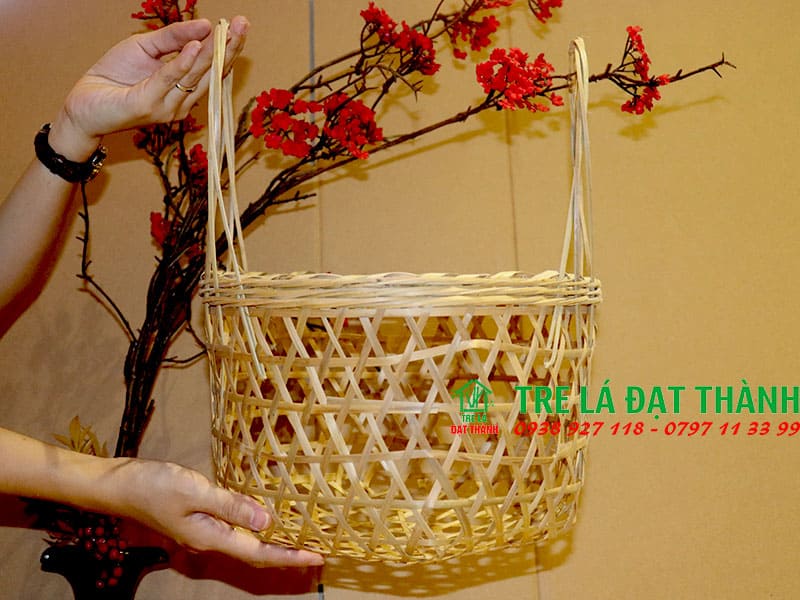 Giỏ M&acirc;y Tre Đan GMTD020