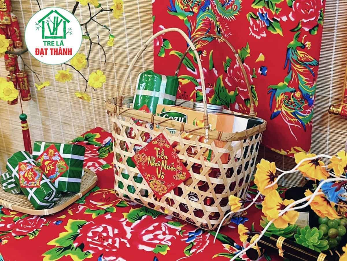 Giỏ M&acirc;y Tre Đan GMTD021