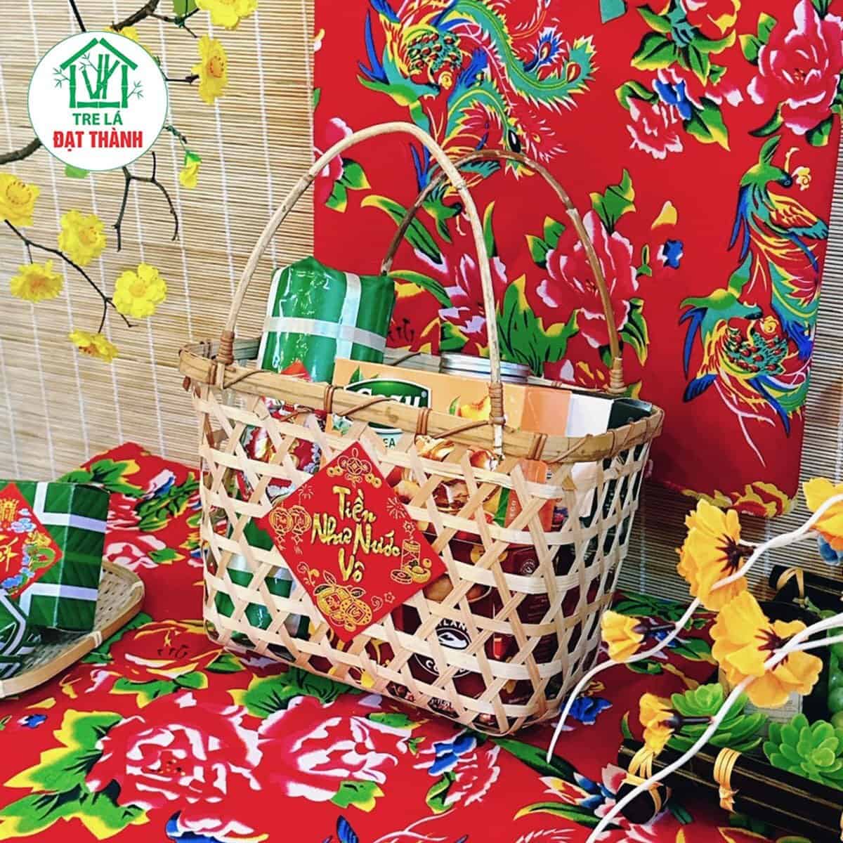 Giỏ M&acirc;y Tre Đan