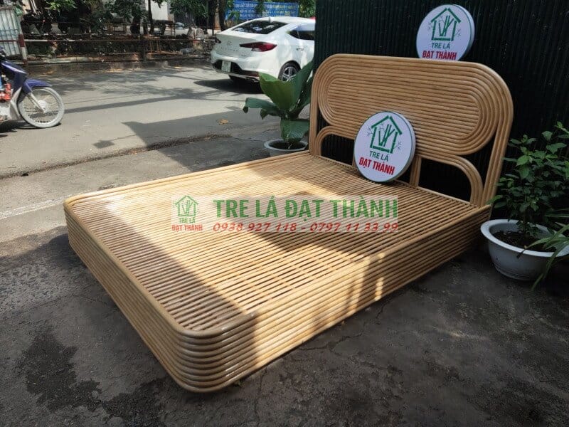 giường mây tre đan