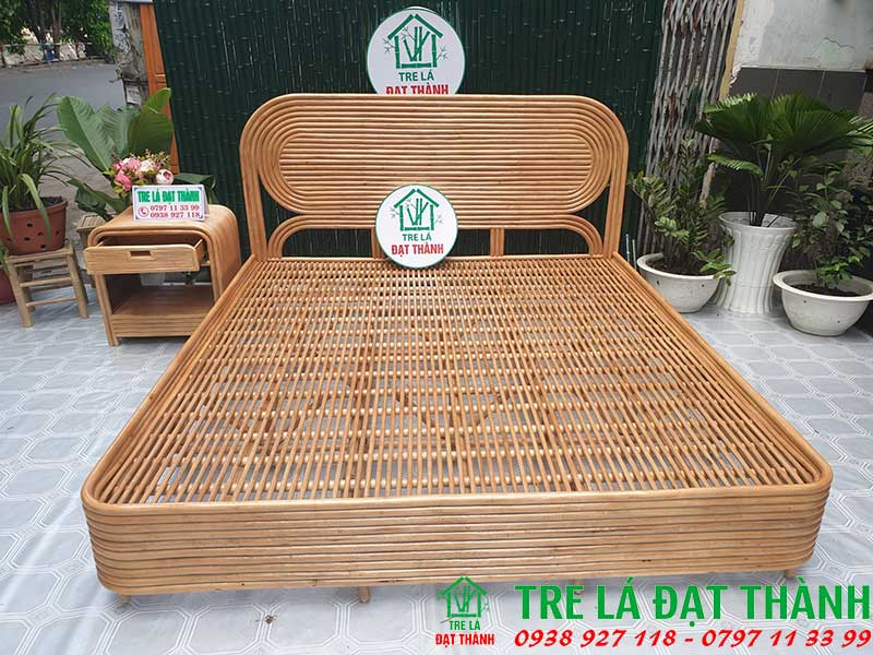 giường mây tre