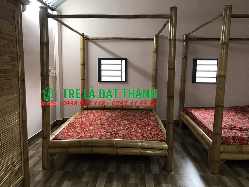 giường ngủ bằng tre