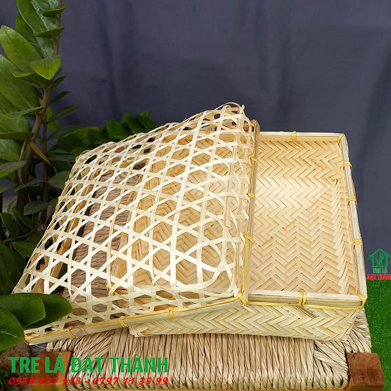 hộp qu&agrave; m&acirc;y tre đan