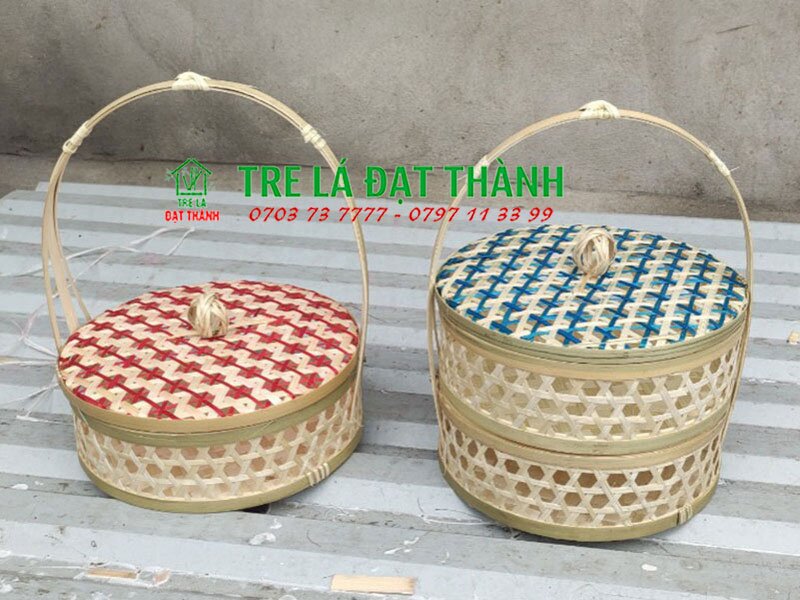 hộp quà mây tre đan HQMTD008
