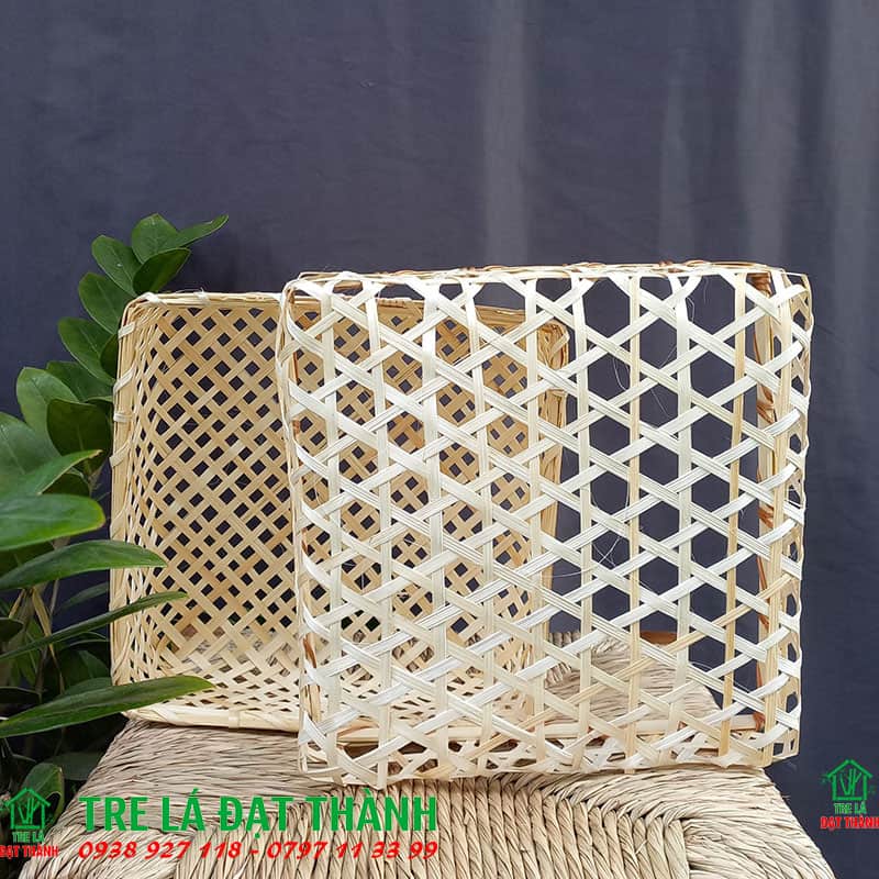 hộp qu&agrave; m&acirc;y tre đan HQMTD018