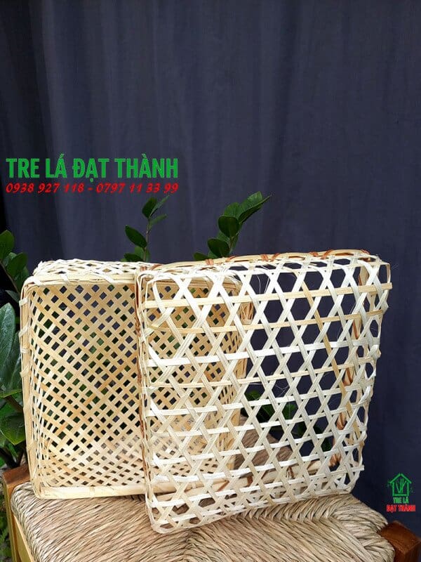 hộp qu&agrave; m&acirc;y tre đan HQMTD018
