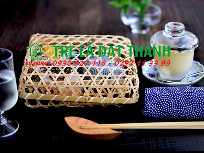 hộp qu&agrave; m&acirc;y tre đan HQMTD020