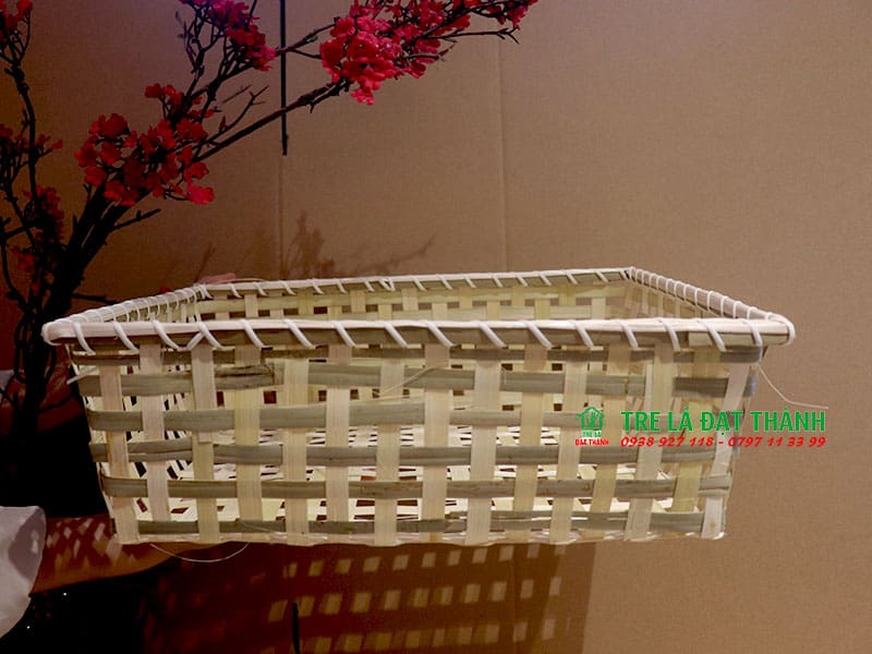 hộp qu&agrave; m&acirc;y tre đan HQMTD022