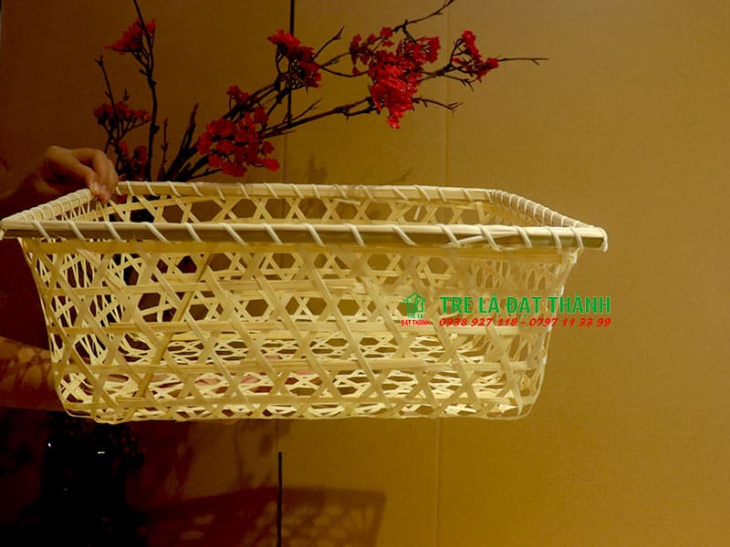 hộp qu&agrave; m&acirc;y tre đan HQMTD023